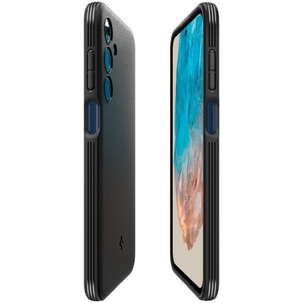 ETUI SPIGEN  ESSENTIAL SANDBLAST GALAXY M35 5G MATTE BLACK