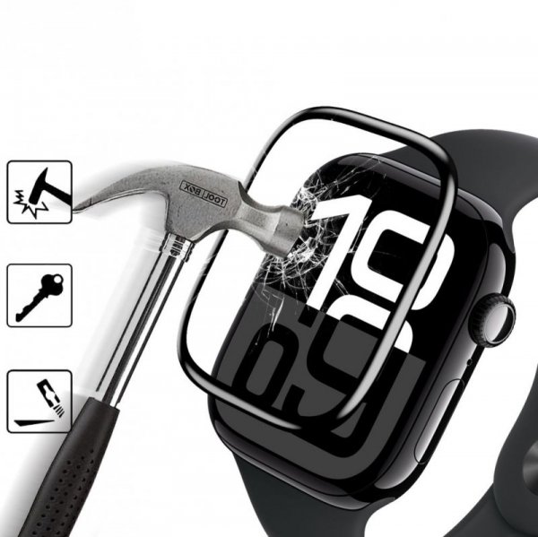 SZKŁO HYBRYDOWE HOFI HYBRID PRO+ 2-PACK APPLE WATCH 10 (42 MM) BLACK