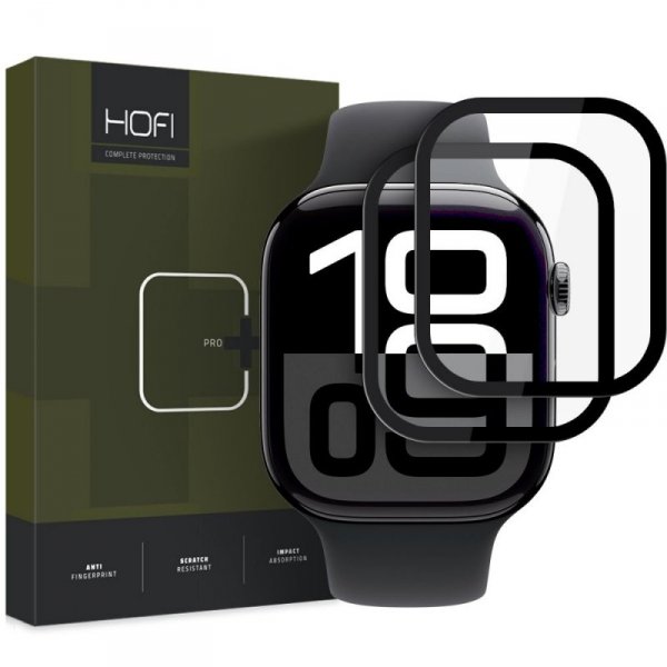 SZKŁO HYBRYDOWE HOFI HYBRID PRO+ 2-PACK APPLE WATCH 10 (46 MM) BLACK