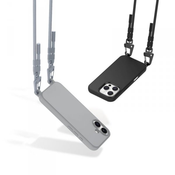 ETUI TECH-PROTECT  MAGNECKLACE MAGSAFE IPHONE 12 / 12 PRO CRAYON GREY