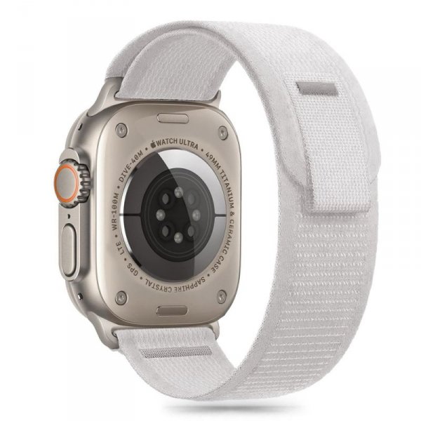 TECH-PROTECT NYLON STRIPE APPLE WATCH 6 / 7 / 8 / 9 / 10 / SE / ULTRA 1 / 2 (44 / 45 / 46 / 49 MM) CRAYON GREY