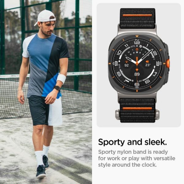 Pasek Spigen DuraPro Flex do Samsung Galaxy Watch Ultra (47 mm) – Czarny