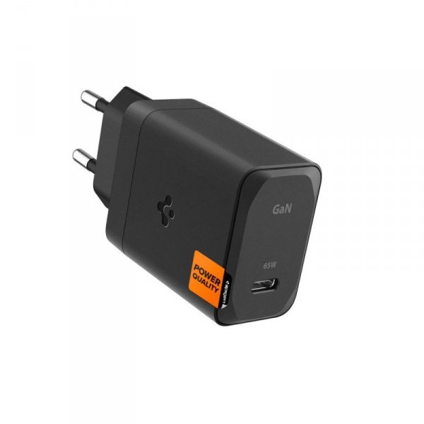 SPIGEN ARCSTATION PRO GAN-651 1-PORT ŁADOWARKA SIECIOWA  65W + KABEL TYP-C  BLACK