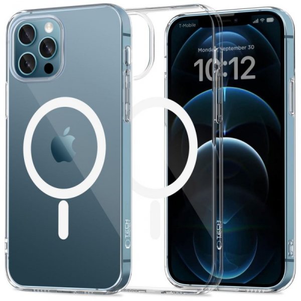 ETUI CASE PLECKI TECH-PROTECT  FLEXAIR MAGSAFE IPHONE 12 / 12 PRO CLEAR
