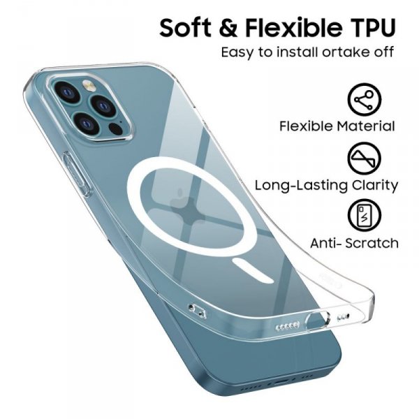 ETUI CASE PLECKI TECH-PROTECT  FLEXAIR MAGSAFE IPHONE 12 / 12 PRO CLEAR