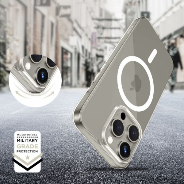ETUI CASE PLECKI TECH-PROTECT  FLEXAIR MAGSAFE IPHONE 15 PRO MAX CLEAR