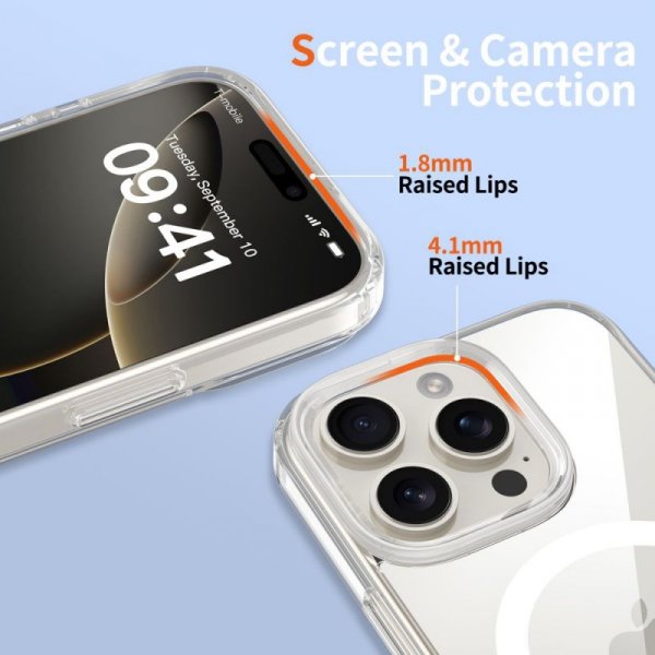 TECH-PROTECT FLEXAIR HYBRID CC MAGSAFE IPHONE 16 PRO CLEAR