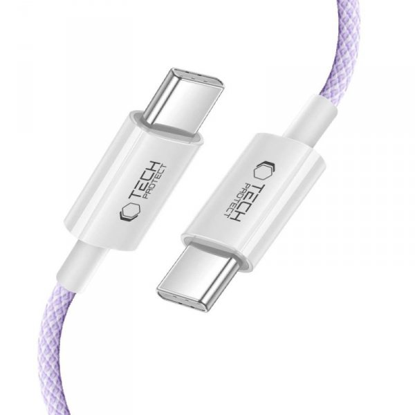 TECH-PROTECT ULTRABOOST LITE TYPE-C KABEL  PD60W/3A 200CM MAUVE