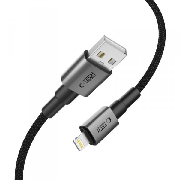 TECH-PROTECT ULTRABOOST DNA LIGHTNING KABEL  15W/2.4A 100CM IRON GREY