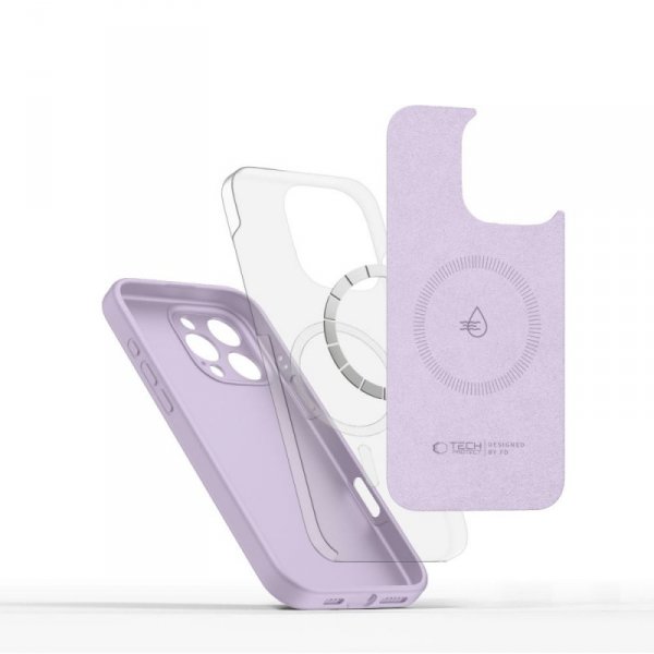 TECH-PROTECT LIQUID SILICONE MAGSAFE IPHONE 16 PRO MAX MAUVE