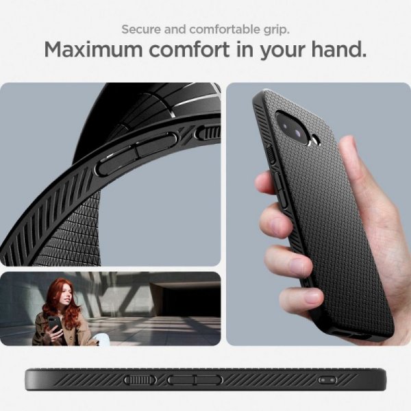 SPIGEN LIQUID AIR GOOGLE PIXEL 9A MATTE BLACK