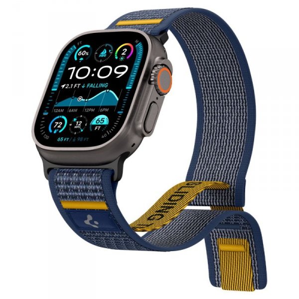 Pasek z Etui Spigen Athlex Air do Apple Watch 11/10/Ultra 1/2 – Aktywny Granat (Active Navy)