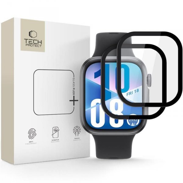 SZKŁO HYBRYDOWE TECH-PROTECT GLASS FLEX+ 2-PACK HUAWEI WATCH FIT 3 BLACK