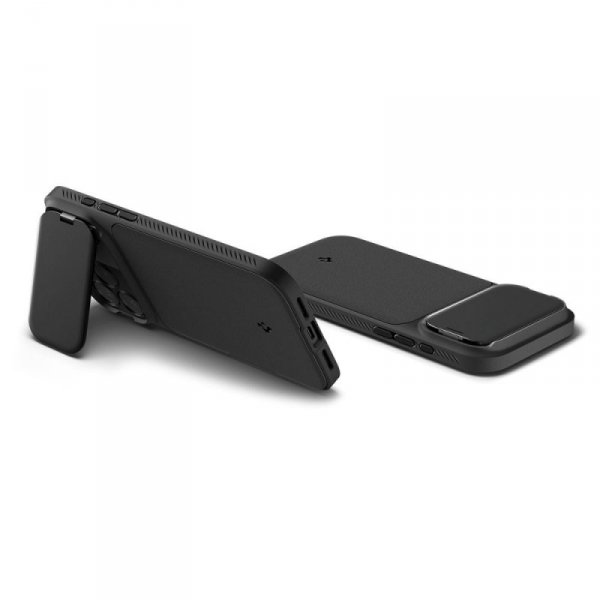 Etui Spigen Optik Armor Mag do iPhone 17 Pro MagSafe z osłoną aparatu – Czarne