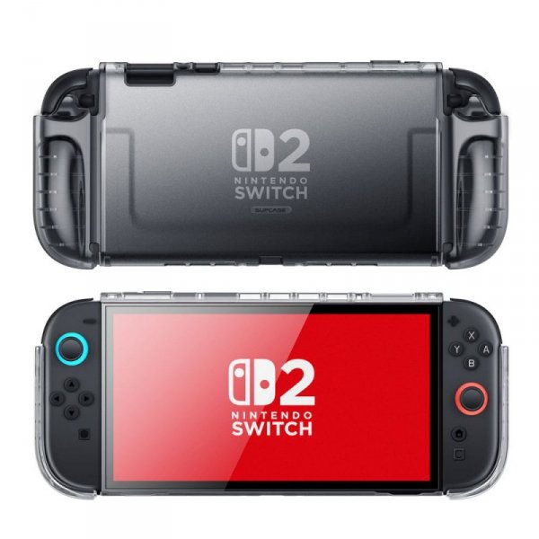 SUPCASE CRYSTAL CASE NINTENDO SWITCH 2 FROST BLACK