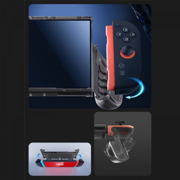 SUPCASE CRYSTAL CASE NINTENDO SWITCH 2 FROST BLACK