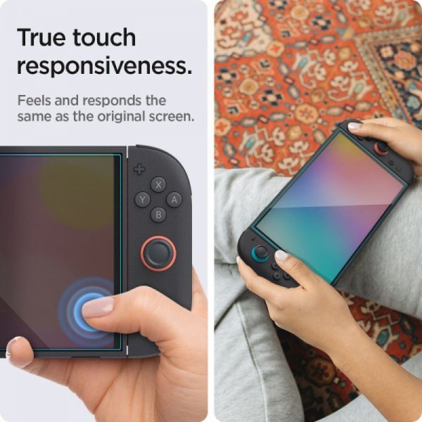 SZKŁO HARTOWANE SPIGEN GLAS.TR ”EZ FIT” 2-PACK NINTENDO SWITCH 2 CLEAR