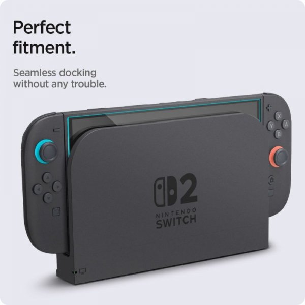 SZKŁO HARTOWANE SPIGEN GLAS.TR ”EZ FIT” 2-PACK NINTENDO SWITCH 2 CLEAR