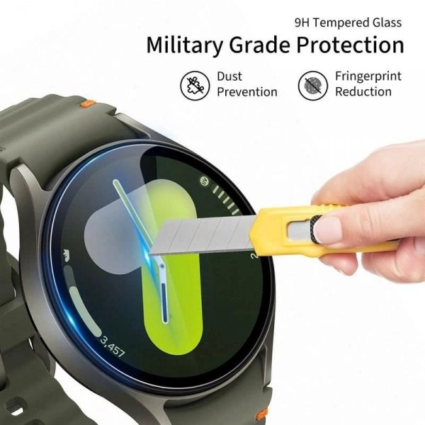 SZKŁO HARTOWANE TECH-PROTECT GLASS FIT+ 2-PACK SAMSUNG GALAXY WATCH 8 (44 MM) CLEAR