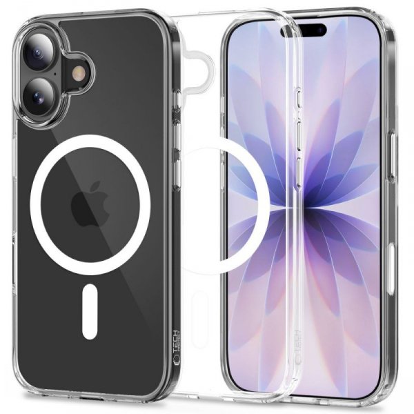Etui Magnetyczne Tech-Protect FlexAir Hybrid CC MagSafe do iPhone 17 Clear (Przezroczyste)
