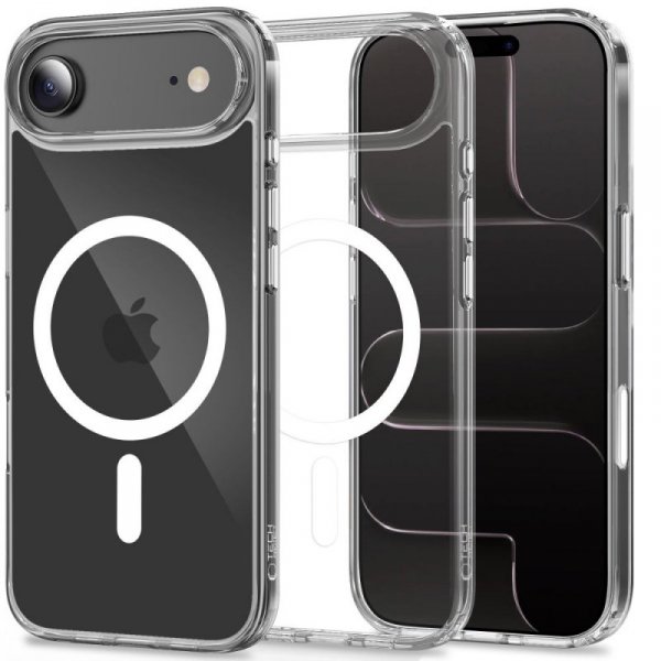 Etui Magnetyczne Tech-Protect FlexAir Hybrid CC MagSafe do iPhone Air Clear (Przezroczyste)