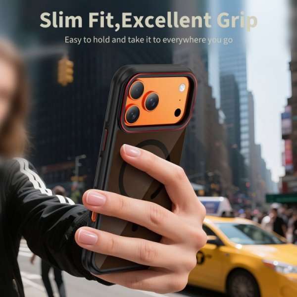 Etui do iPhone 17 Pro Max Tech-Protect MagHybrid MagSafe – Black/Red