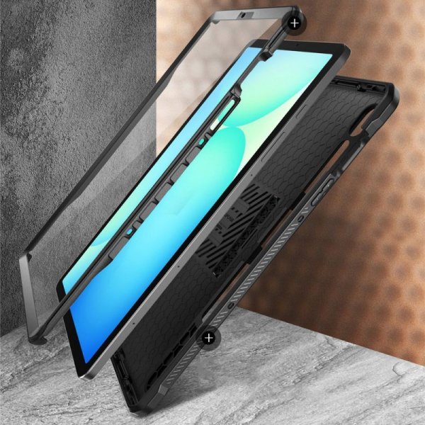 Supcase Unicorn Beetle Pro Etui Pancerne do Samsung Galaxy Tab S9 / S9 FE / S10 FE / / S10 LITE 10.9 X710 / X716B / X510 / X516B / X520 / X526 / X400  Czarne