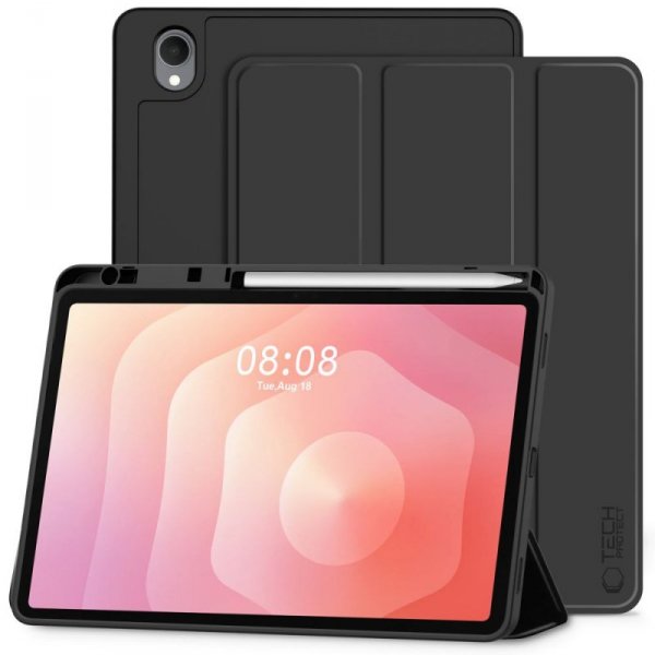 Etui z Miejscem na Rysik do Samsung Galaxy Tab S11 11.0 - Tech-Protect SC Pen - Czarne