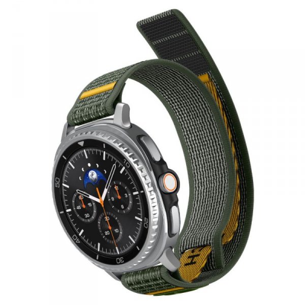 Etui z paskiem Spigen Athlex Air do Samsung Galaxy Watch 8 / Classic – Zielone
