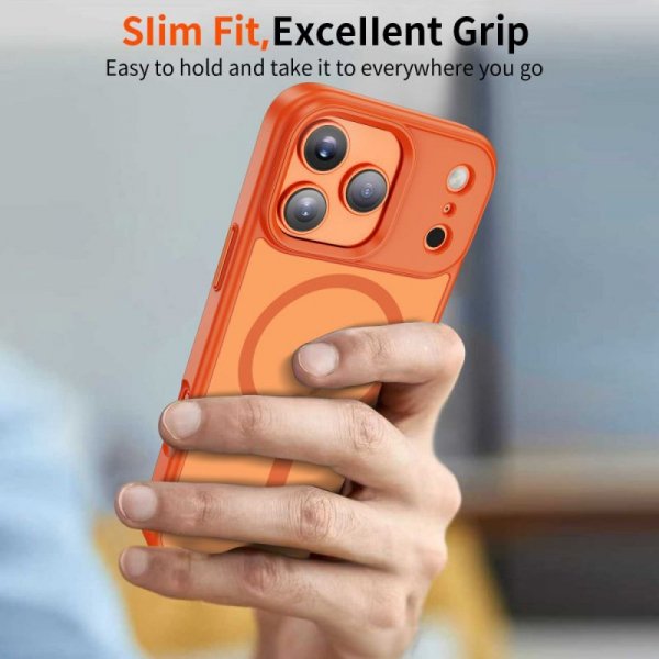 Etui Magnetyczne Tech-Protect MagMat MagSafe do iPhone 17 Pro Matte Cosmic Orange (Matowy Pomarańcz)