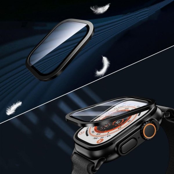 Szkło Hartowane z Ramką Tech-Protect Glass Ring do Apple Watch Ultra 1 / 2 / 3 (49 mm) Black