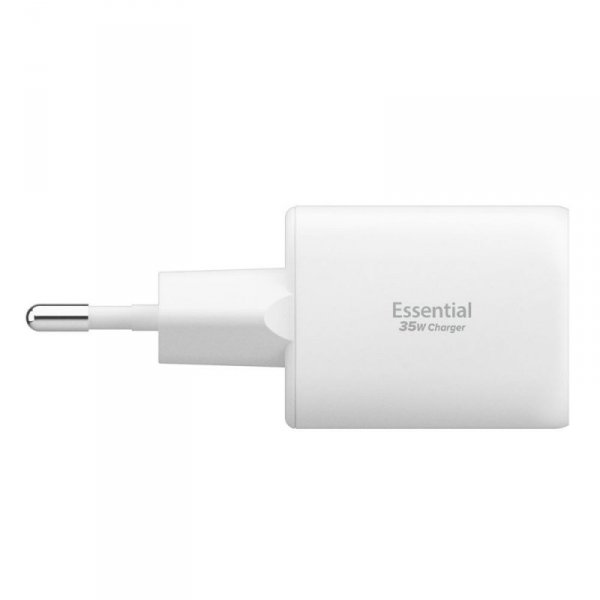 Ładowarka Sieciowa Spigen 35W 2-Porty USB-C + ASB-A Biała