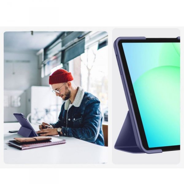 Etui do Samsung Galaxy Tab A9+ / A11+ - Tech-Protect SmartCase - Granatowe