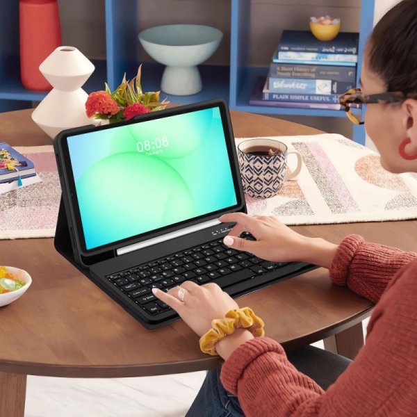 Etui z Klawiaturą i Miejscem na Rysik do Samsung Galaxy Tab A9+ / A11+ - Tech-Protect - Czarne