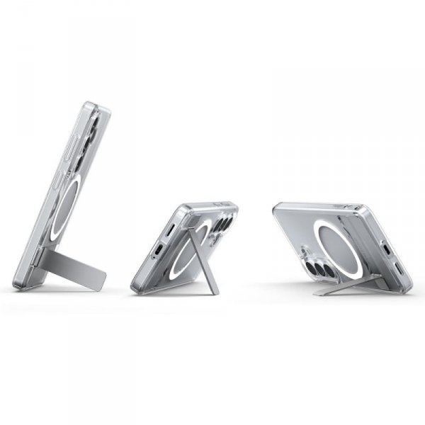 Etui Spigen Ultra Hybrid "S" Mag MagSafe do Samsung Galaxy S26+ Plus Clear/White (Przezroczysty/Biały)