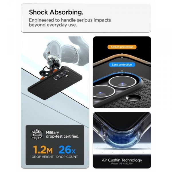 Etui Spigen Liquid Air Mag MagSafe do Samsung Galaxy S26+ Plus Matte Black (Matowy Czarny)