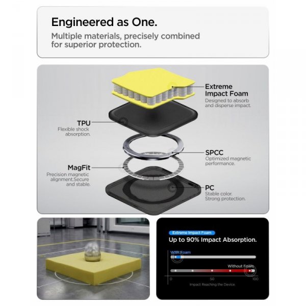 Etui Spigen Tough Armor Mag MagSafe do Samsung Galaxy S26+ PLUS Ash Violet