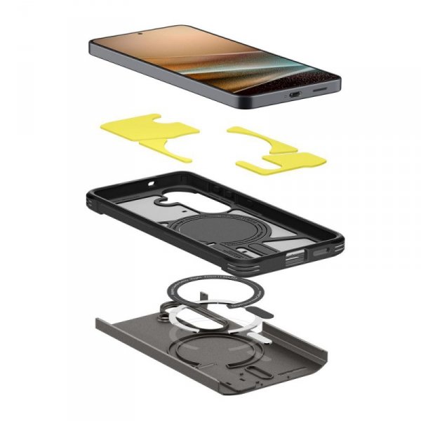 Etui Pancerne Spigen Tough Armor Mag MagSafe do Galaxy S26 Gunmetal