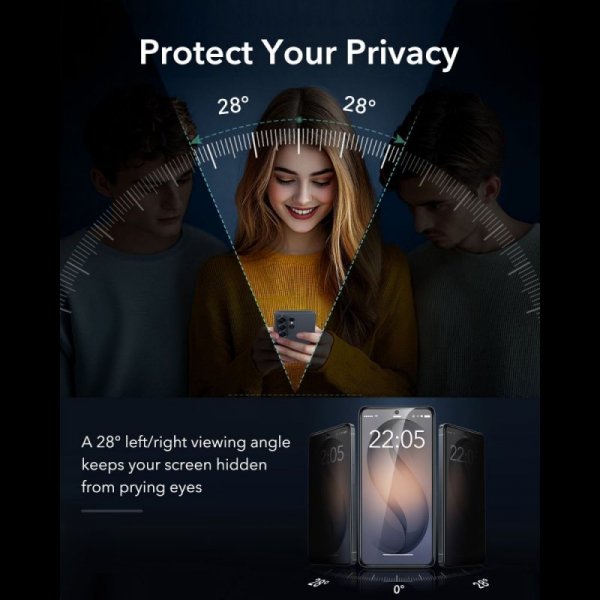 Szkło Hartowane Prywatyzujące ESR Armorite Samsung Galaxy S26 Ultra Privacy UltraFit