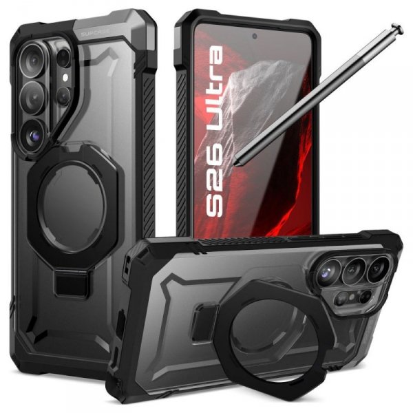 Supcase UB Grip Mag MagSafe Pancerne Etui do Samsung Galaxy S26 Ultra Czarne