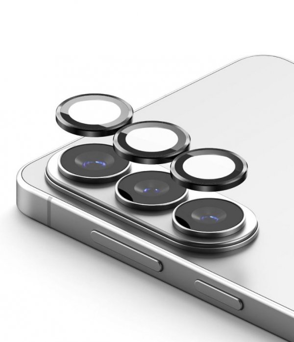 2x Szkło hartowane na aparat osłona aparatuSamsung Galaxy S26 / S26 Plus Ringke Czarna Ramka