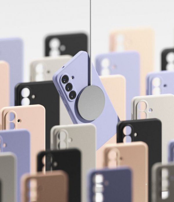 Magnetyczne Etui Samsung Galaxy S26 Ringke Silicone MagSafe Różowe Case