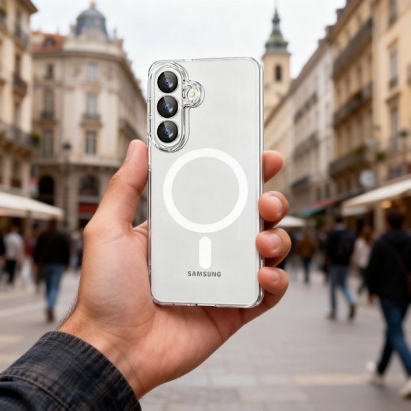 Etui do Samsung Galaxy S26 MagSafe – Tech-Protect Flexair – Clear / Przezroczyste