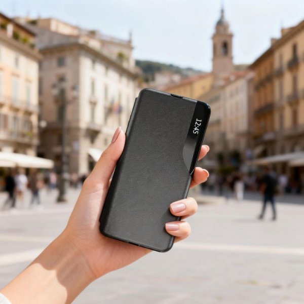 Etui z Klapką Tech-Protect Smart View do Samsung Galaxy A57 5G – Black