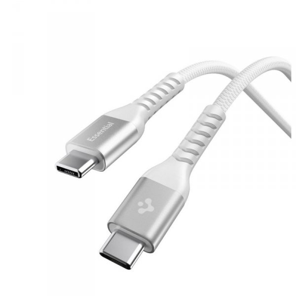 Kabel Spigen EB100 USB-C do USB-C 100W 1m White
