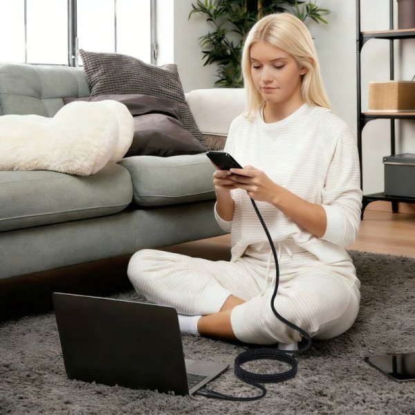 Kabel Tech-Protect UB11T UltraBoost Type-C PD 100W / QC3.0 200cm – czarny (black)