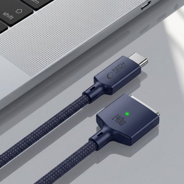 Tech-Protect MMC01 UltraBoost Kabel USB-C do MagSafe 3 140W 2m do MacBook Midnight Blue