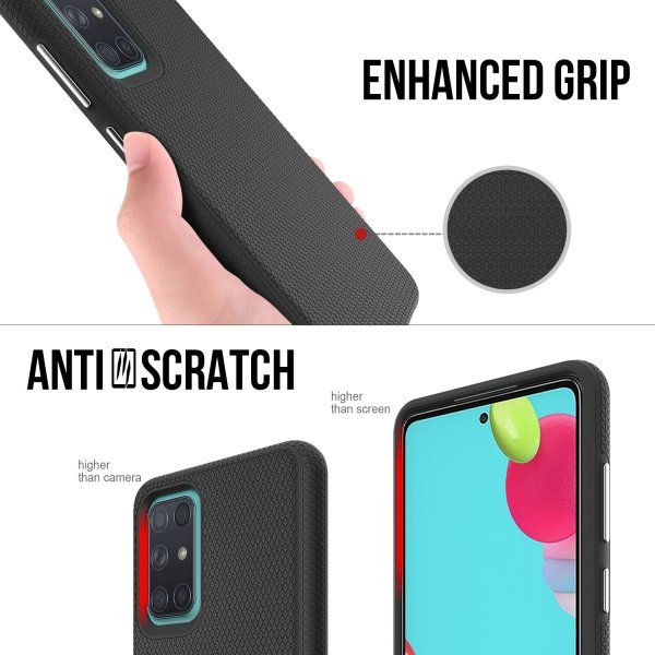 X-GUARD DUAL LAYER RUGGED CASE Pancerne etui Samsung Galaxy A72 4G / A72 5G (czarny)