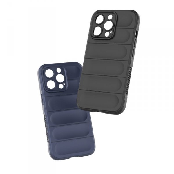 Magic Shield Case etui do iPhone 13 Pro elastyczny pancerny pokrowiec ciemnoniebieski