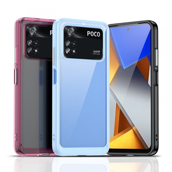 Etui silikonowe Outer Space Case do Xiaomi Poco M4 Pro 5G - niebieskie